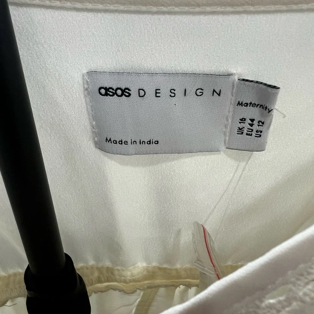 ASOS Maternity Cream Maxi Dress - Picture 2 of 11